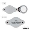 MIZAR (MIZAR TECH) High-Magnification Magnifier, 20x, Silver, RA-1520