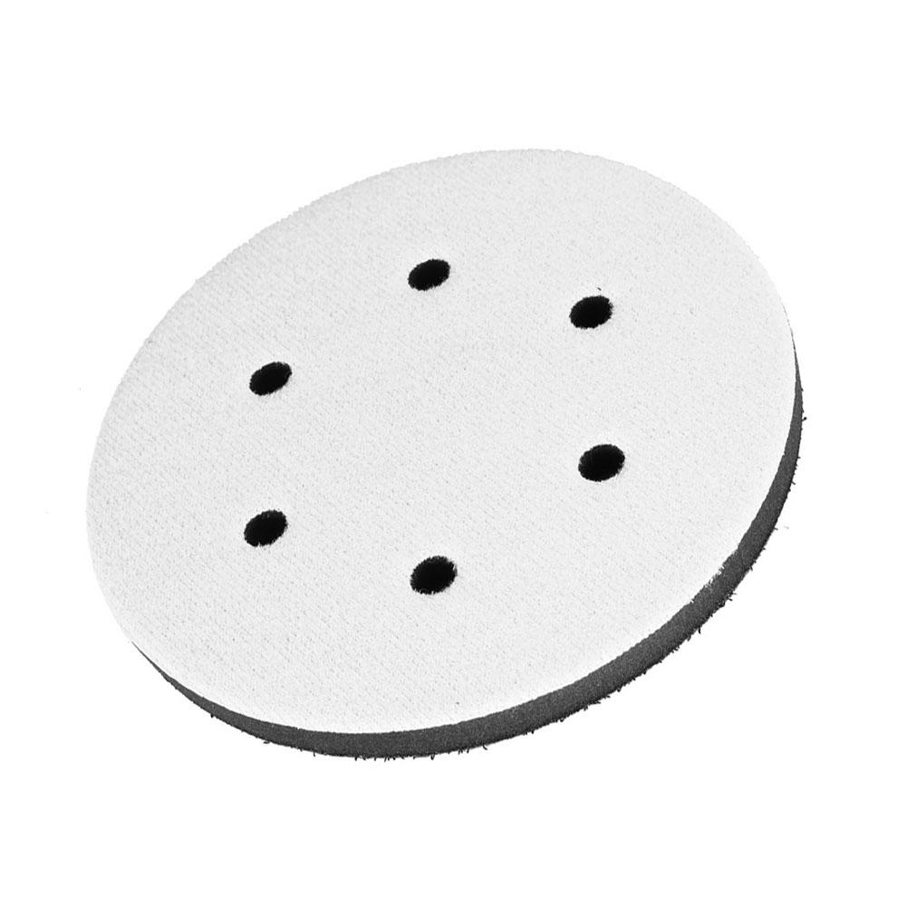150mm Diameter Soft Buffer Sponge Interface Cushion Pad for Sanding Pads (6 holes)