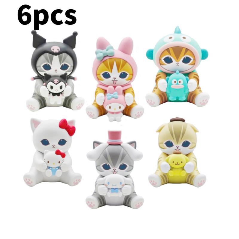 

Maofusand Melody Kuromi Pvc Action Figures Model Toy Cartoon Gifts Decoration