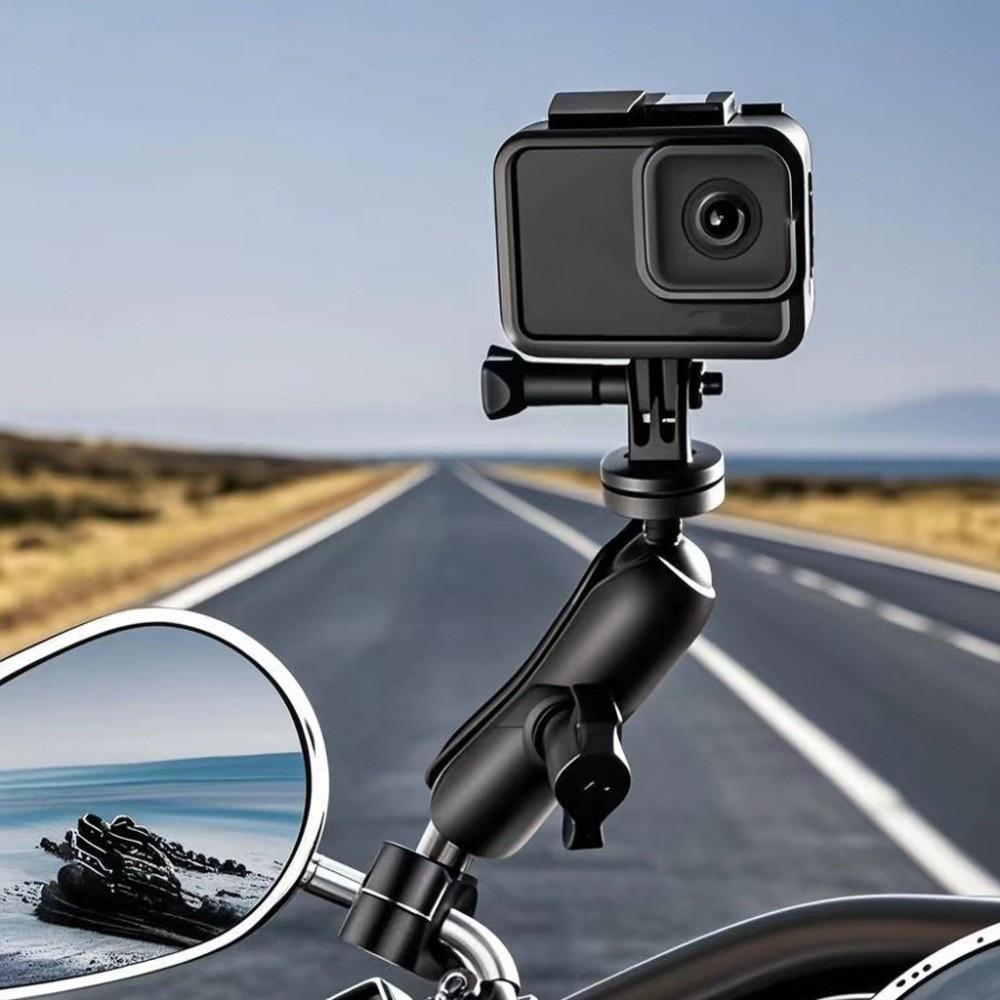 Universal Action Camera Stand 360° Rotating Rearview Mirror Camera Bracket  Camera Accessories