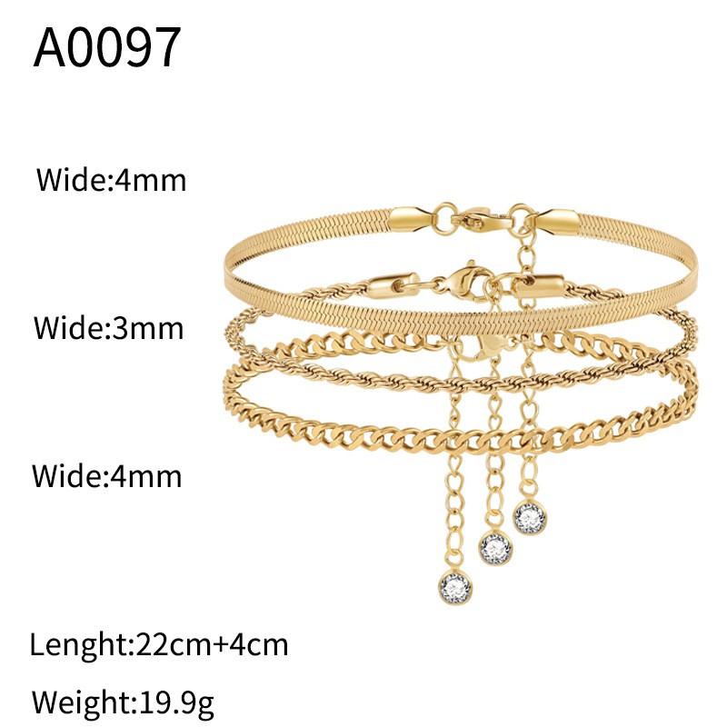 Elegant Gold-Tone Ankle Chain Set Women Minimalist Geometric Foot Jewelry Luxury Style