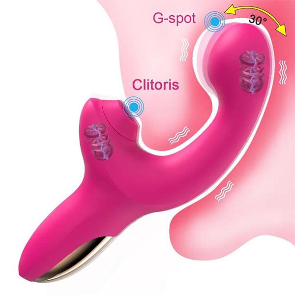 20 rychlostí Výkonné dildo Vibrátor Ženský klitoris Přísavka klitorisu Stimulátor klitorisu mimický prst vrtící sexuální hračka pro ženy