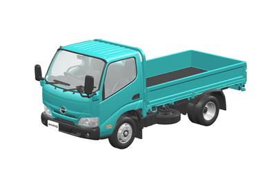 Aoshima Bunka Kyozai Rakupla Snap Kit Hino Dutro Pritsche Maßstab Kunststoff Plastikmodellbausatz (AOSHIMA) Nein. 23-TE (türkis) 1/32 Vorgefärbt