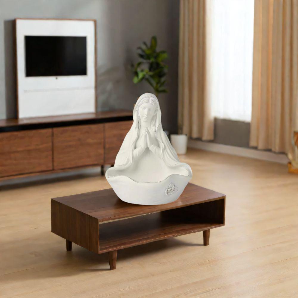 Elegant Virgin Mary Statue Decorative Resin Figurine Creative Mary Figurine Decoration Gift
