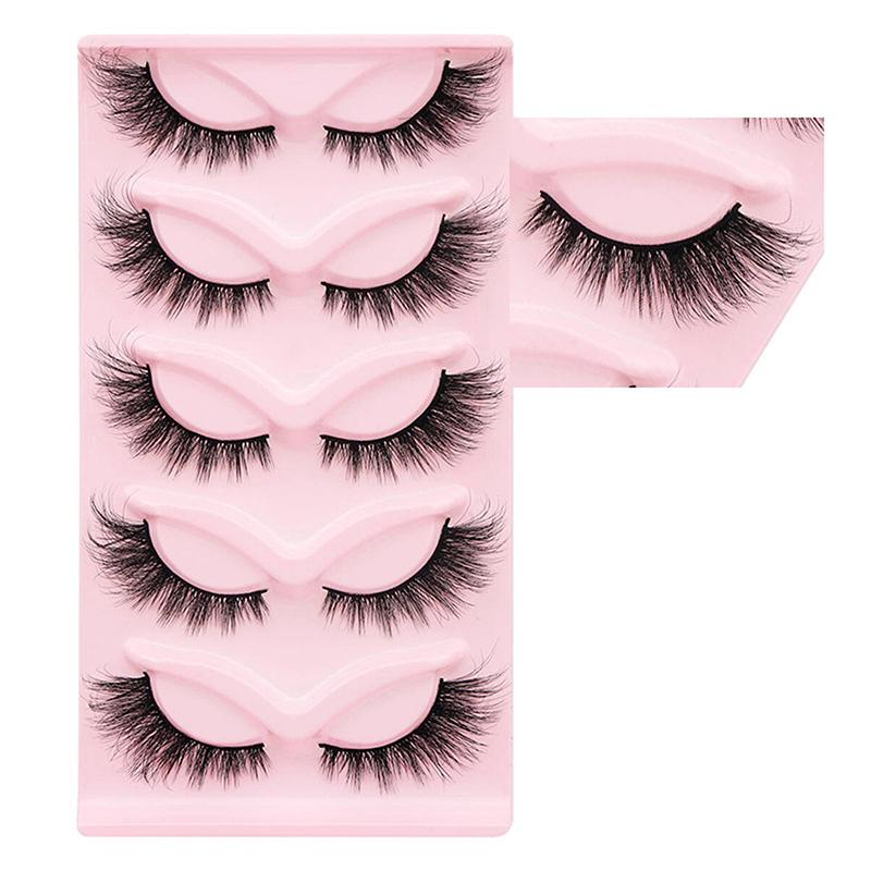 

Thick Cat Eye Oblique Flying Eyelashes European And American Style 5 Pairs Of 10 Pairs Of Eyelashes