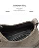Men's European-Style Casual Round Toe Leather Shoes, Versatile Outdoor Low-Top Design
