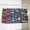 Elephant Pants Shorts Casual Adjustable Elastic High Waistband Strap Rope Women Men Unisex Print Thailand Streetwear Beach Bohemian Retro Vintage