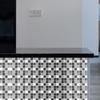 19pcs Grey Tile Wall Sticker 39.4x7.9in Self Adhesive Tile Film Home Wall Pastes  Indoor Wall