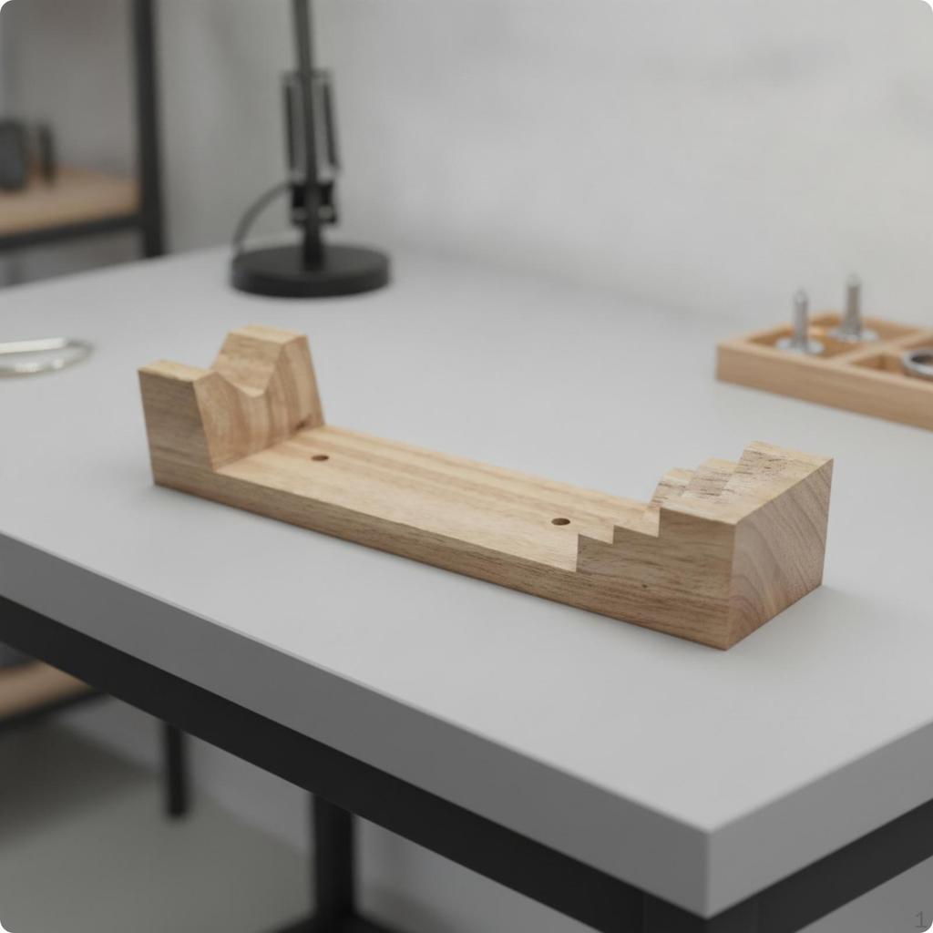 Easy to Use Wooden Bracelet Shaping Base | Carved Support Sections, Sizing form,