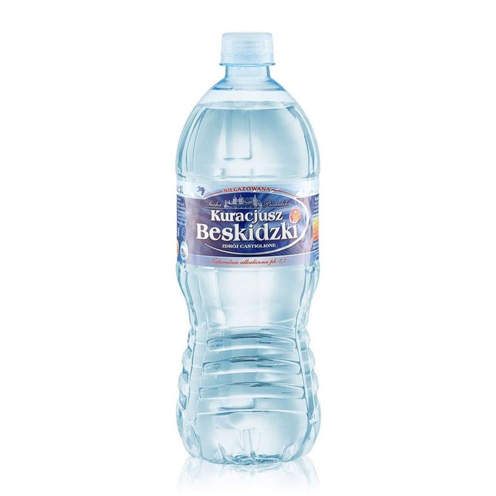 Agua de manantial Kuracjusz Beskidzki, ligeramente sin gas, 1 l
