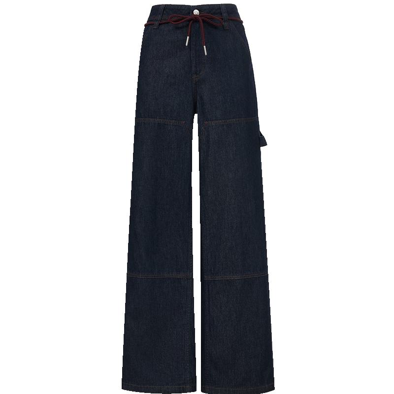 

Женские джинсы карпентер с низкой посадкой, свободного прямого кроя S