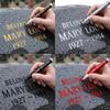 Quick-Drying Tombstone Marker Pen Waterproof Weather-Resistant Gravestone Marker Pen Oil Based Fine Tip Gravestone Lettering Pen
