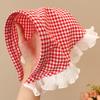 Summer Lace Triangle Headscarf Woman Headwear Fashion Square Scarf Headband Hair Accessories Sweet Turban Cap Girl Court Bonnet