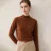 Lekasha Women's 100% Pure Cashmere Half-High Neck Pullover Knitwear for Autumn and Winter