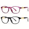 1PC New 3 In 1 Progressive Multifocal Reading Glasses Women Anti-blue Eyeglasses Easy To Look Far and Near +1.0 To +3.0