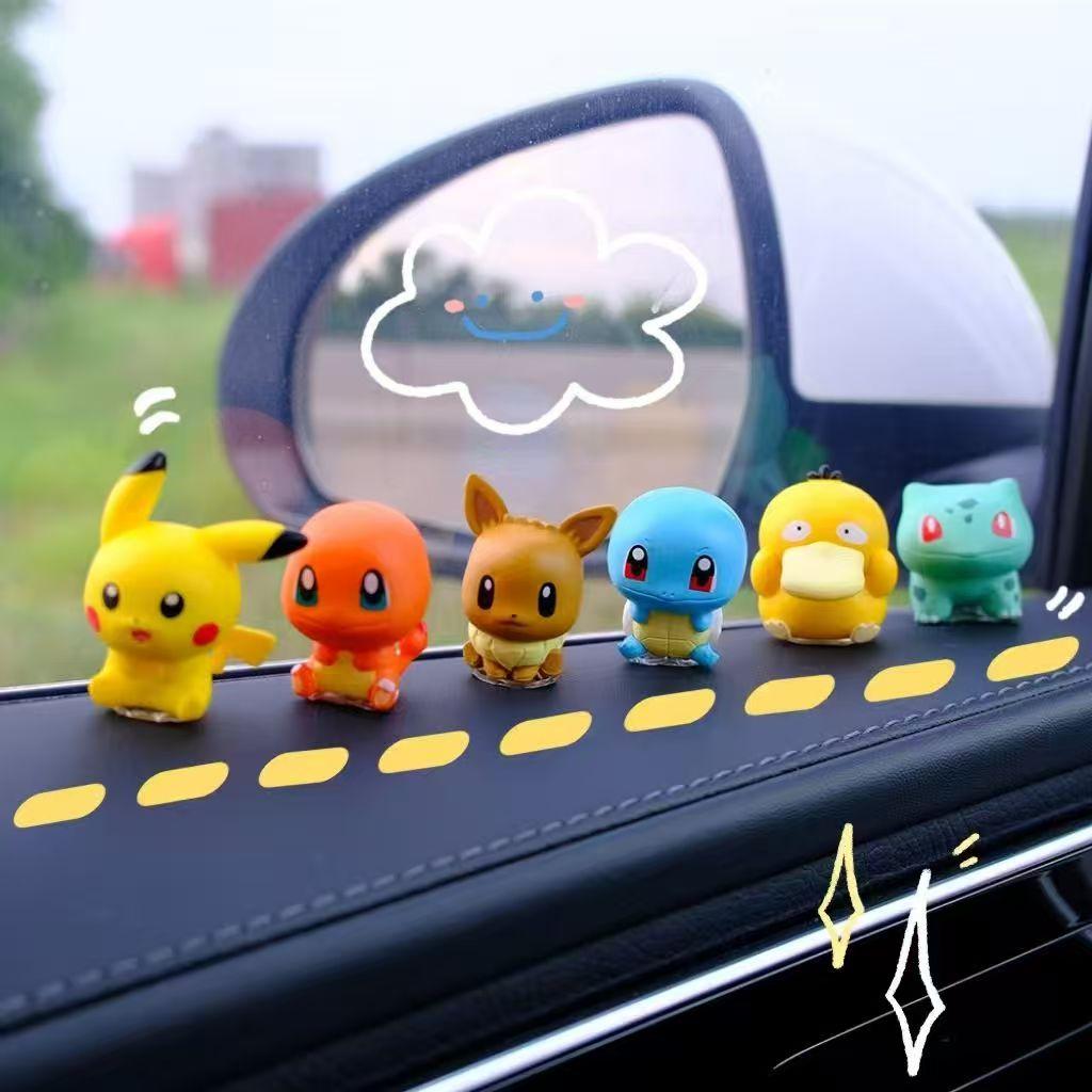 PokeBall Mini Doll Action Figures Pikachu Charmander Bulbasaur Genuine Model Ornament Children's Toy Gift