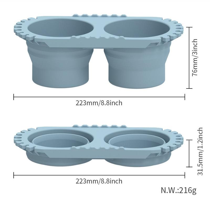 1Pz Secchio Pieghevole Portatile in Silicone per Studenti d'Arte, Secchiello per Acquerelli e Pittura, Secchiello Multifunzione per Lavaggio Pennelli