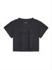 [Matinkim] Pigment Logo Crop Top