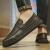 Fashion Quality Men Casual Low Shoes Leather Men Fashion Business Party Wedding Loafers Moccasins Light Comfortable Flats Driving Shoes