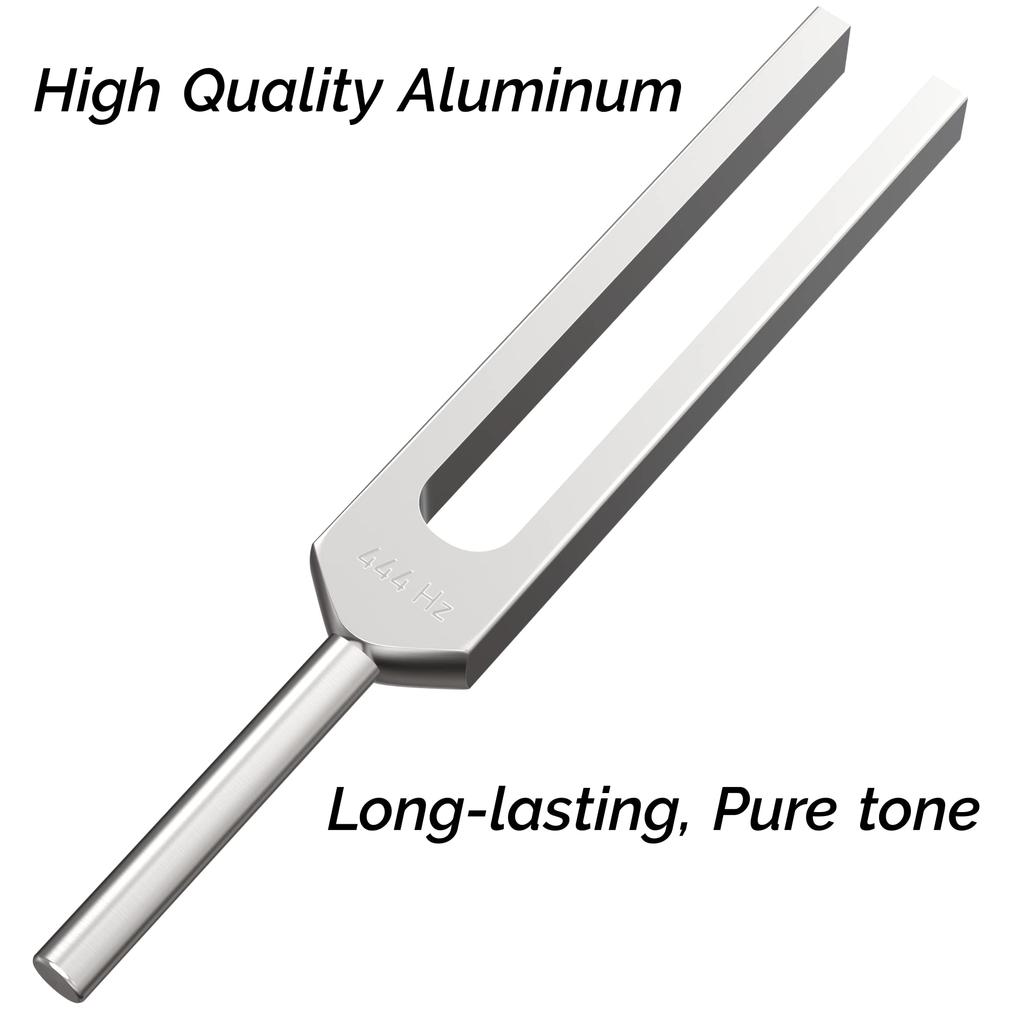 ARCHETYPE BRANDS 444Hz Tuning Fork for Sound Healing and Meditation with Hockey Puck Activator
