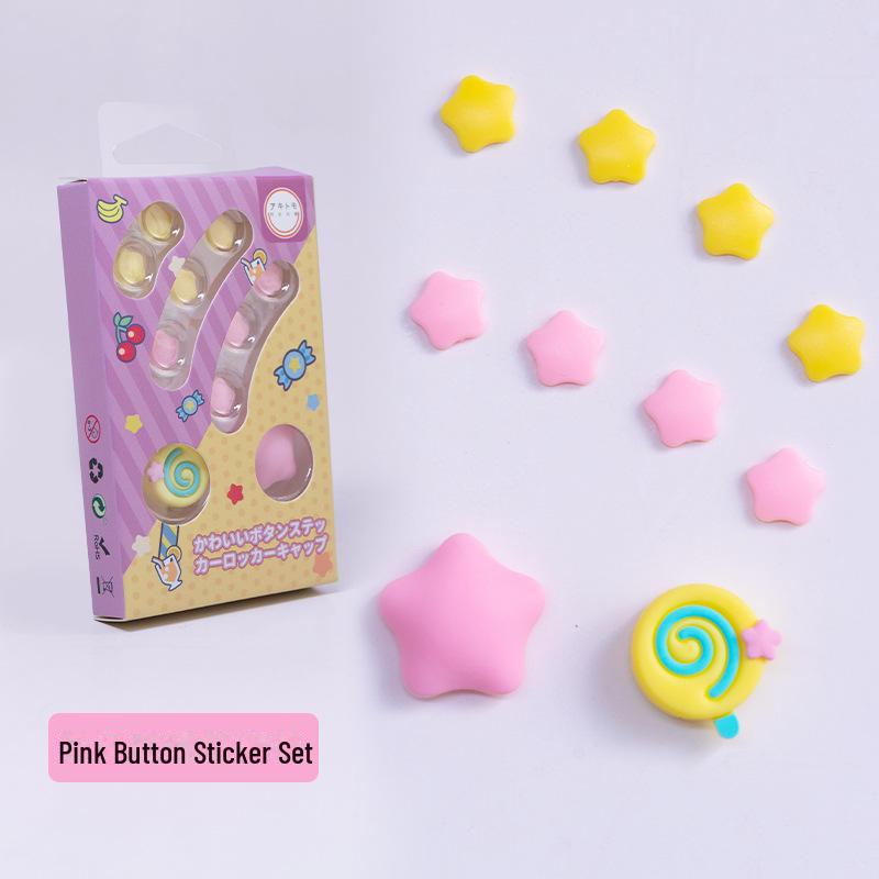 

Наклейки на колпачок джойстика Switch Star Kirby для OLED — клей не требуется, совместимы с Shell