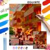 Digital Oil Painting Art Kit New Orleans Street Scene Handmade Diy Home Decorations