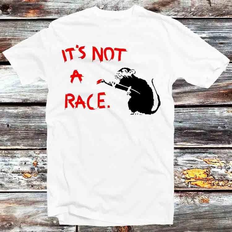 Banksy Its Not a Rat Race T Shirt B1215 XL
