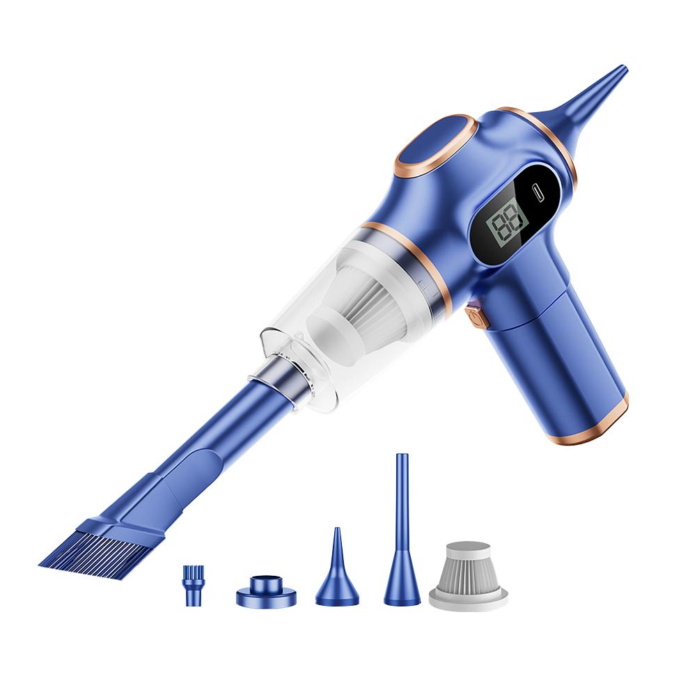 

3000/4000 Pa Cordless Car Vacuum Rechargeable Mini Vacuum Portable Vacuum Cleaner for Car Home for Dust Pet Hair Dirt Home синий