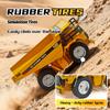 Desktop Remote Control Dump Truck Hg4 Mini Rtr Alloy Rc Mining Cars Electric Construction Vehicles Model Gift For Boys 1/64 431 Kid Friendly