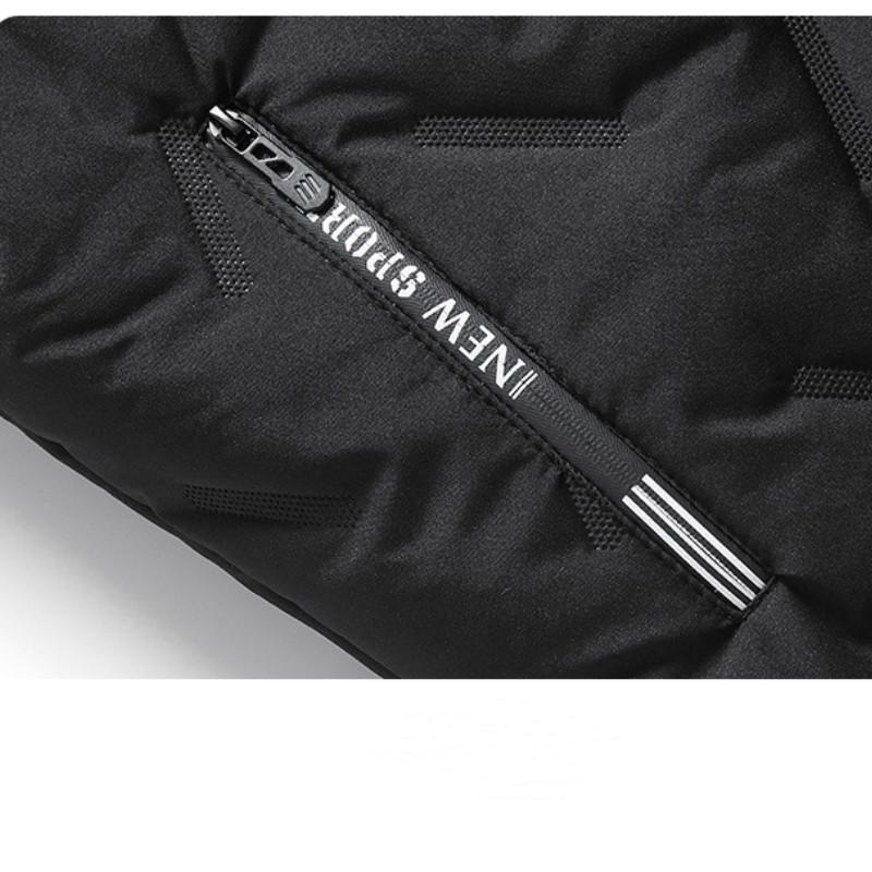 Men's Autumn and Winter Plus Cashmere Cotton-padded Jacket Dad Coat