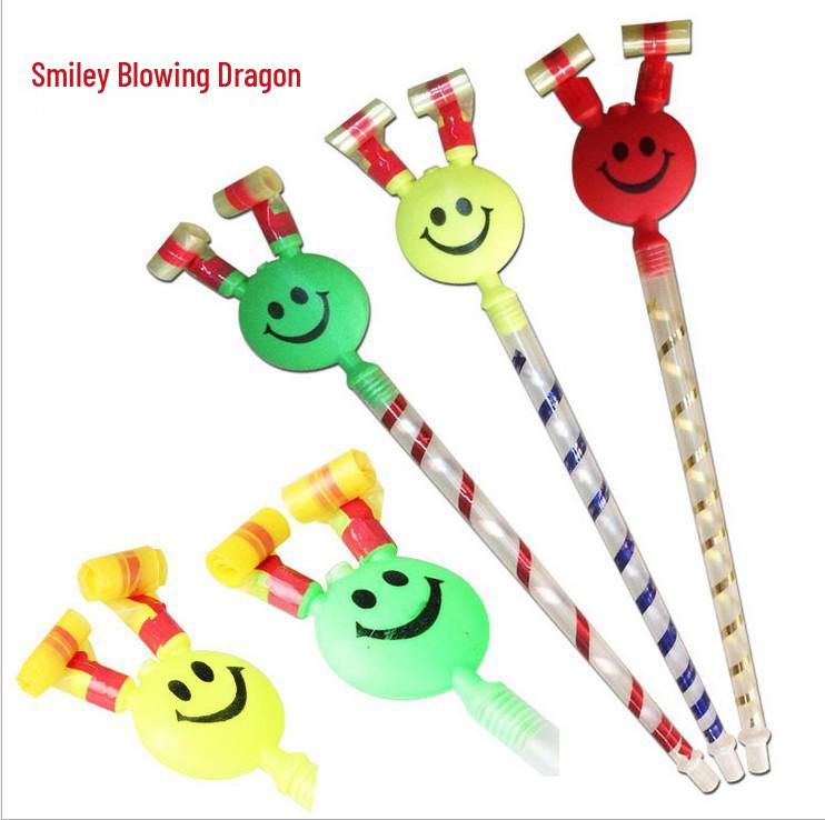 Giant Smiley Face Dragon Inflatable Toy for Kids Activities Size 645