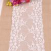 1pc Natural Jute Burlap Lace Table Runner, 12 X 108 Inch Rustic Table Runner for Country Thanksgiving Christmas Baby Wedding Party Table Decor