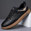 Autumn New Soft Leather Soft Sole Men's Shoes Soft Sole Trend Versatile Daily Casual Leather Shoes Board Shoes Wholesale