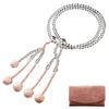Kyoto Butsudan Hayashi Buddhist Prayer Beads, Nichiren Sect, 0 Shaku, Genuine Crystal (Women's), Formal Style [Prayer Beads Bag Set] SW-054, Kyoto