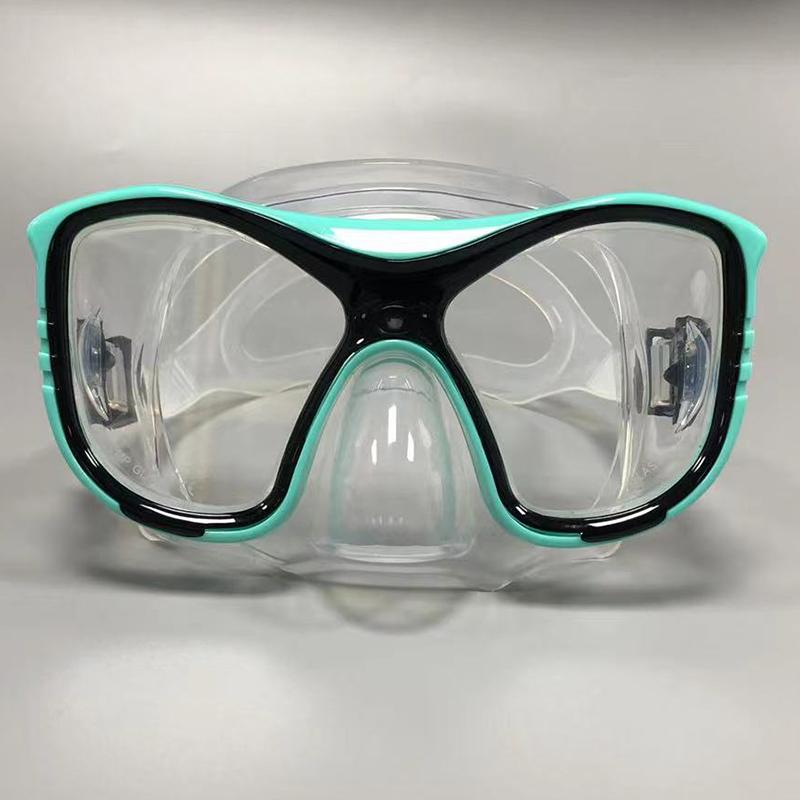 HB Adult Universal Diving Goggles Professional Large Frame Fisherman Goggles HD Free Diving Mask Swim Snorkeling Mask
