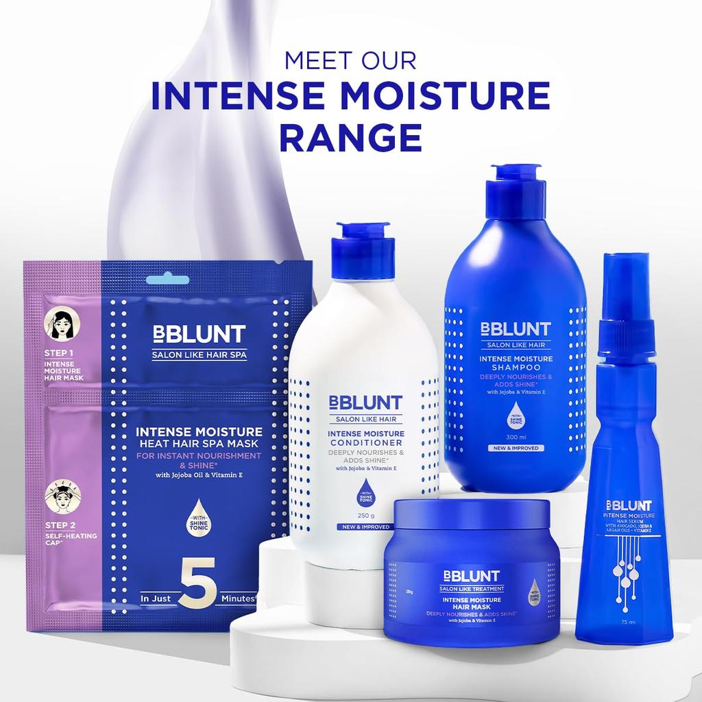 BBLUNT Intense Moisture Hair Serum 70 Ml Pack of 1 – Frizz Control & Smooth Hair with Shine Tonic