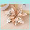 Christmas Floral Decorations With Plastic And Fabric Materials For Festive Tree Accents