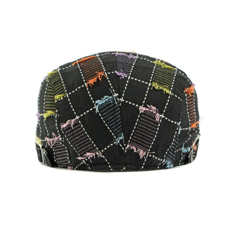 Plaid Beret Women's British Vintage Progressive Hat Paintsman's Cap Men's Peaked Cap