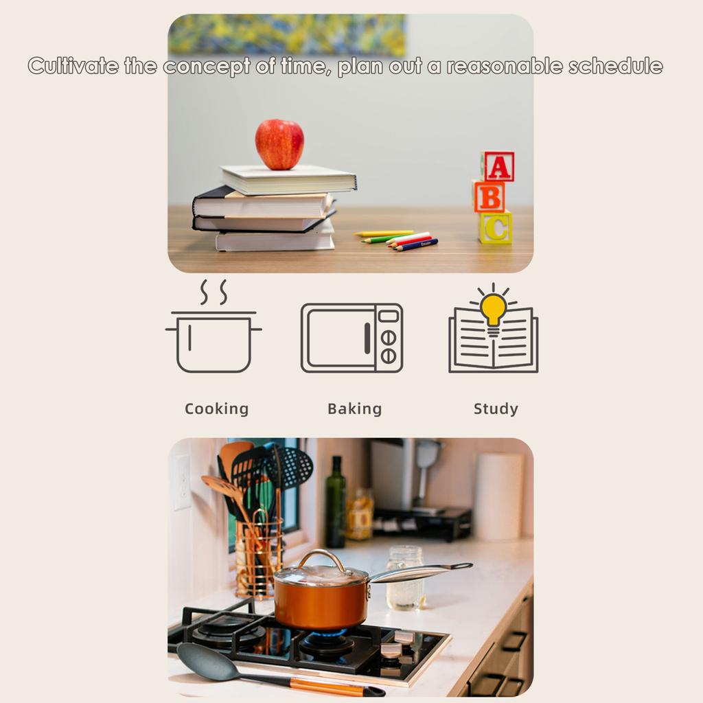 Kitchen Mechanical Timer Students Mini Lovely Duck Appearance Rotatable Time Reminder