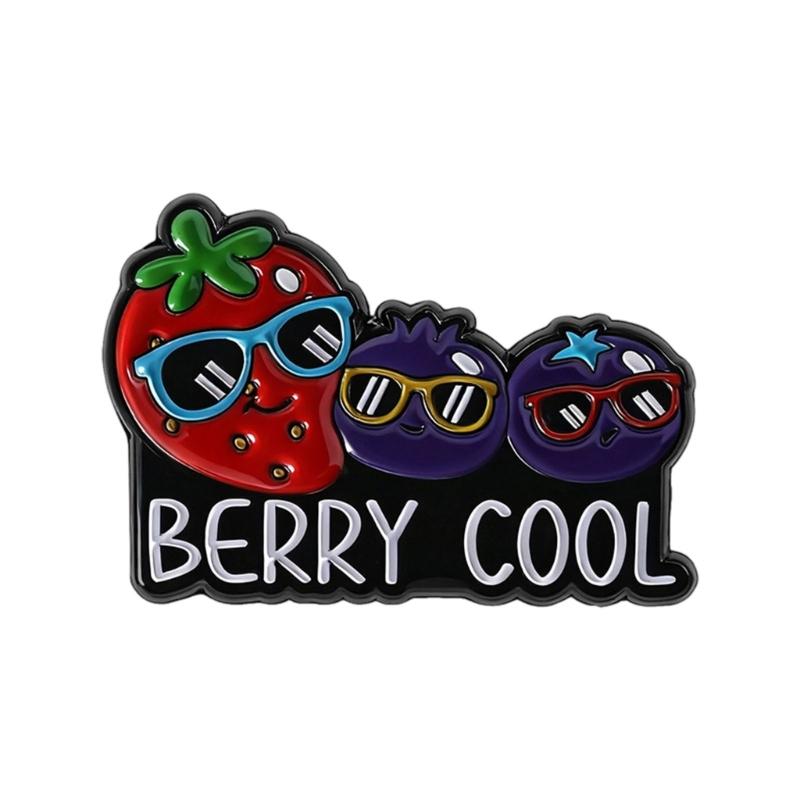 Cheerful Animal Fruit Hybrid Enamel Badges Watermelon Cats Banana Mangos Designs Lightweight Sturdy Jewelry Accessories