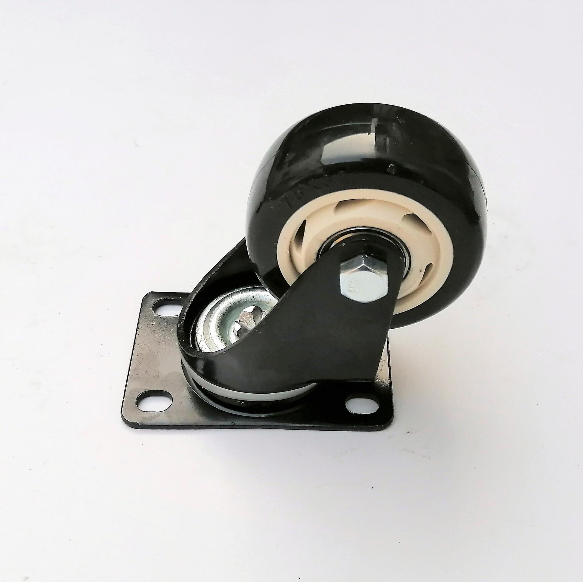 3  Gold Diamond Black Electrophoretic Swivel Caster Wheel for Medium Duty Steering