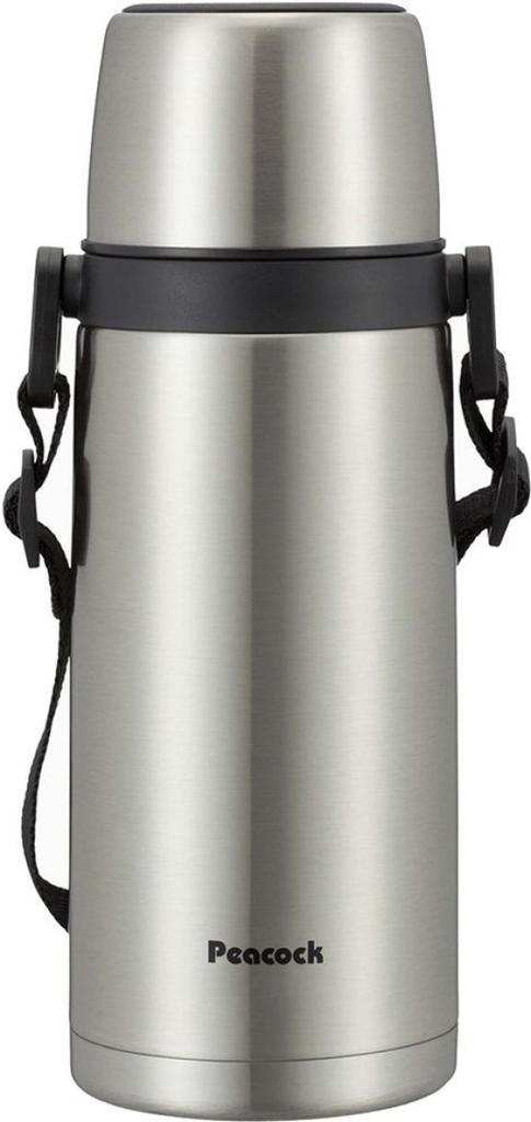 The-peacock Thermos Industry (The-peacock) Peacock Stainless Steel Water Bottle, Cup Type, 760ml, Silver, ASJ-81XA