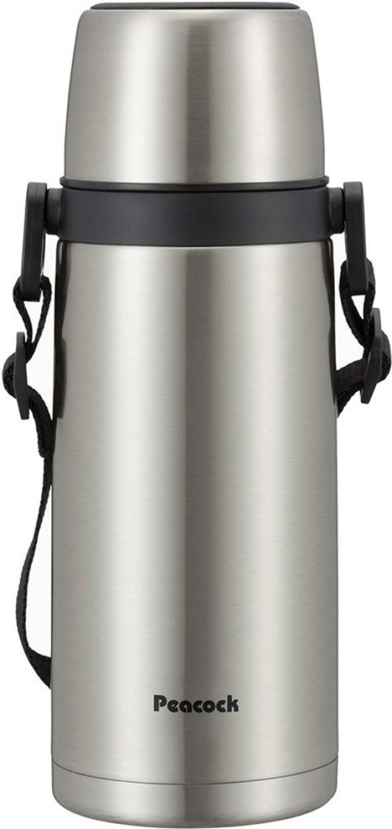 

The-peacock Thermos Industry (The-peacock) Peacock Stainless Steel Water Bottle, Cup Type, 760ml, Silver, ASJ-81XA