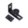 Barn Door Track Roller System Easy Installation Carbon Steel Base Door Guide AntiWobble Design Matte Black Finish