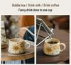 Limited Edition Vintage-Style Ceramic Coffee Mug - Handmade with Floral Design