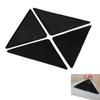 4 Teile/los Dreieck Wiederverwendbare Anti-rutsch Gummi Matte Non Slip Patch Matte Waschbar Teppich Greifer Stopper Band Aufkleber Schwarz ecken Pad