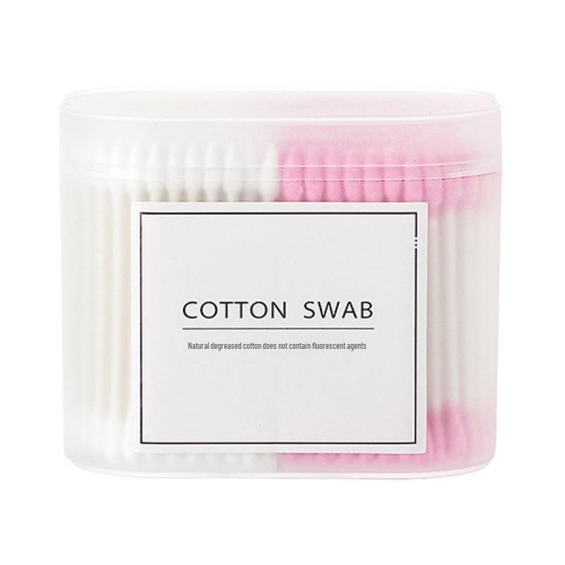 Double-Ended Cotton Swabs: Soft Round & Pointed Tips for Makeup and Ear Cleaning