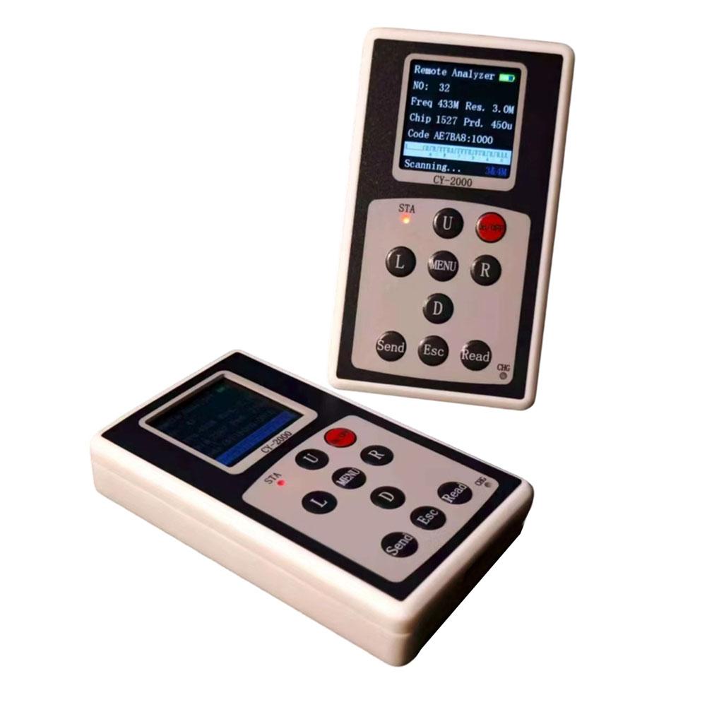 Dual Band Remote Control Signal Detector CY-2000 with 315MHz/433MHz and PT2262 eV1527 Chip Detection and 50 Sets Data Storage