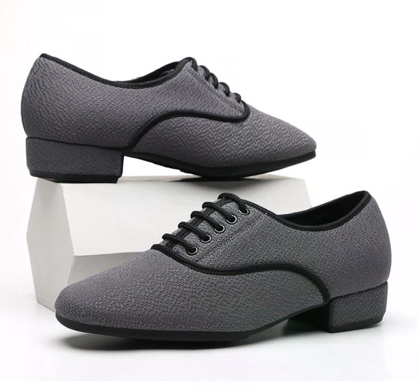 Latin Dance Shoes Soft Modern Dancing Shoes For Men Ballroom Dancing Social Dance Shoes Sneakers Square Canvas Shoes