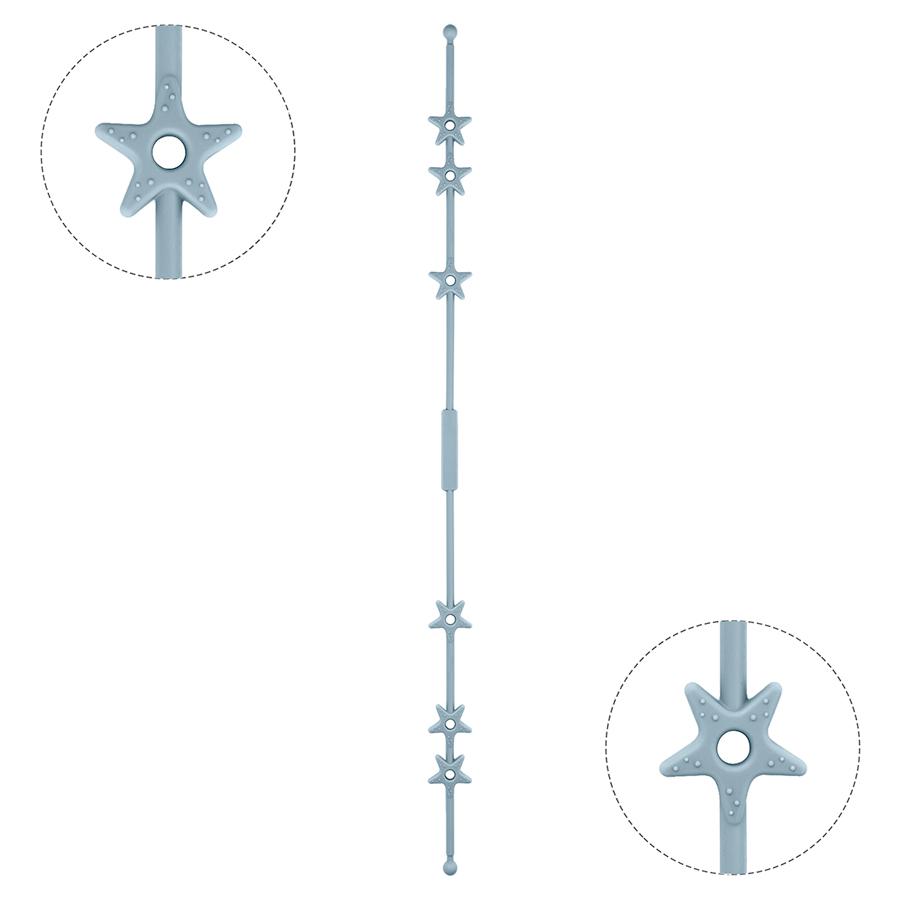 Color Kids Silicone Pacifier Clip Chain Kids Dummy Nipple Holder Clips Teething Toy Soother Pendant Holder Stroller Accessories